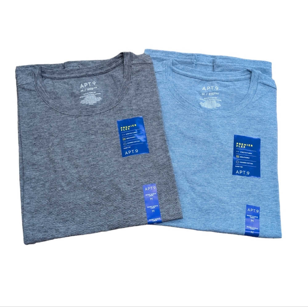 NWT Men's Medium Apt. 9 Short Sleeve Sleep Tees